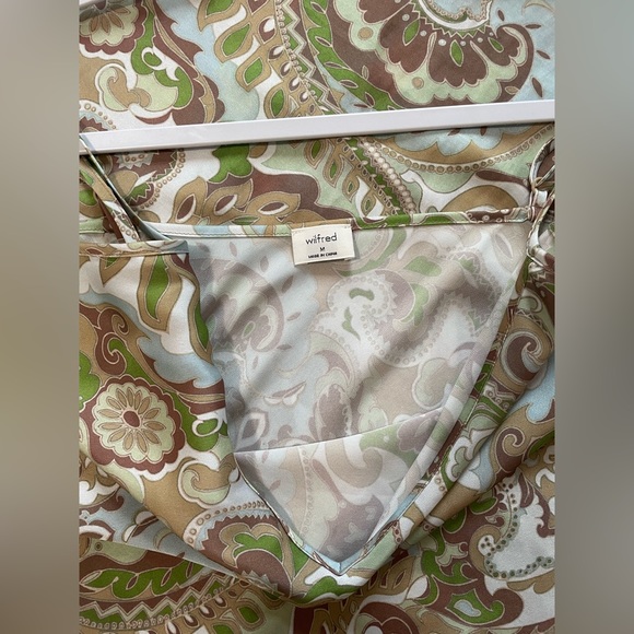 Wilfred Only Slip Midi Dress Succulent/ Heatwave Bl - Size M - Picture 4 of 7